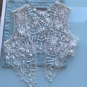 Ralph Lauren stencil-style beachy cutout top